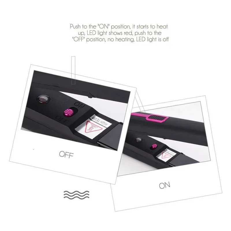 Professional Hair Straightener Ceramic Negative Ion Hair Style Tool Fast Heating Hair Iron Curler 2 in 1 Hairdressing Appliance W250814