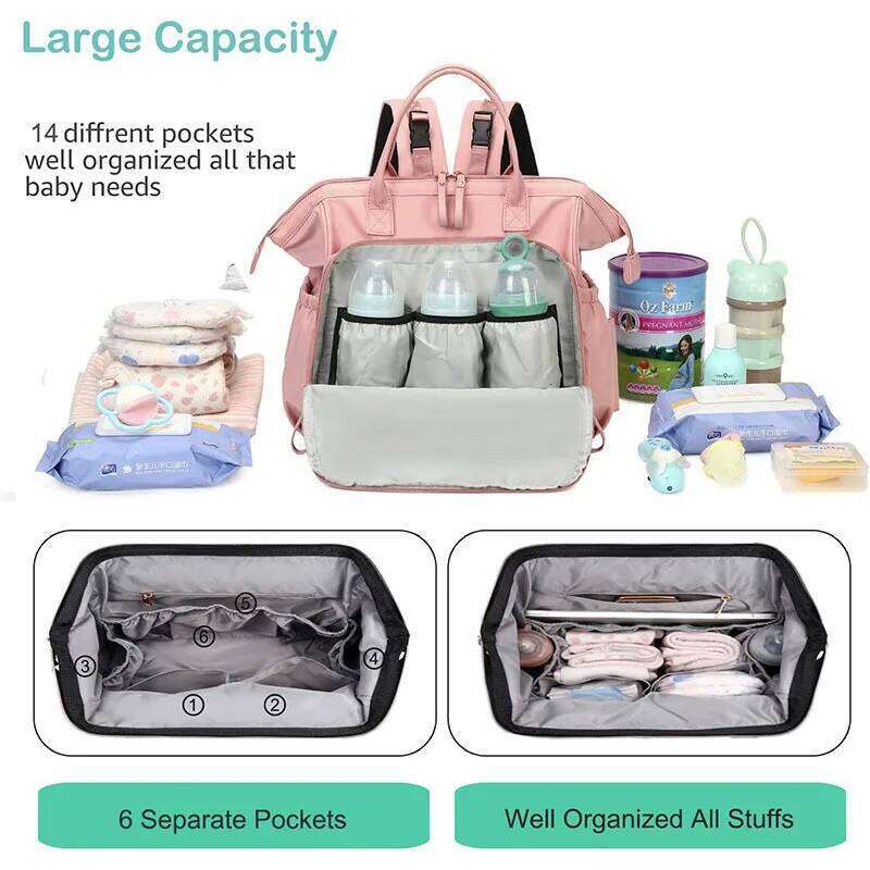 Large Capacity Bag Backpack for Women Totes Baby Diaper Nappy Shoulder Cotton Ladies Maternity Shopping Bags