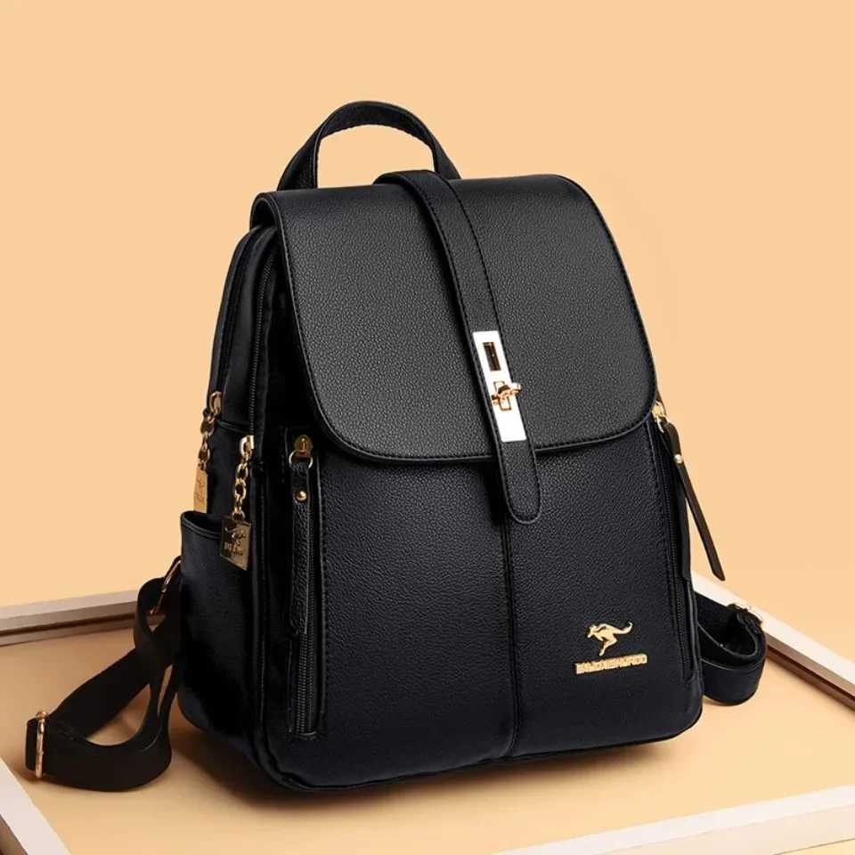 Women Large Capacity Backpack High Quality Leather Vintage Bags for Women School Bags Travel Backpack Ladies Bookbag Knapsack XJ250814