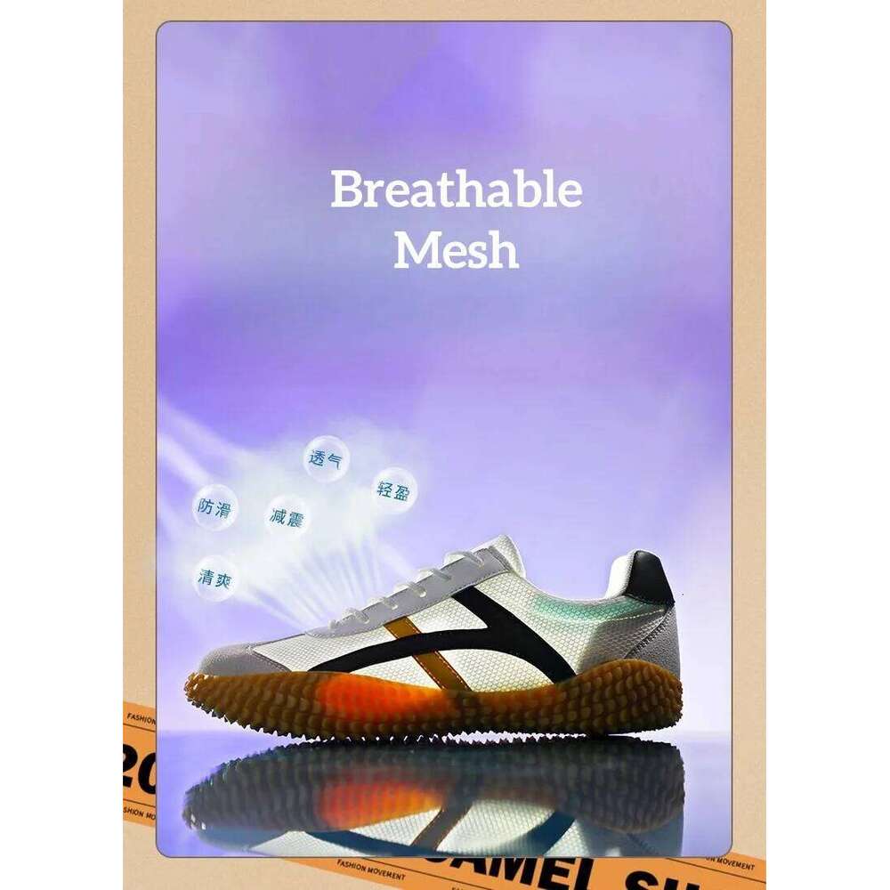 Men's Tug of War Non-slip Soft Breathable Wearable Sports Shoes Comfortable Large Size Striped Patchwork