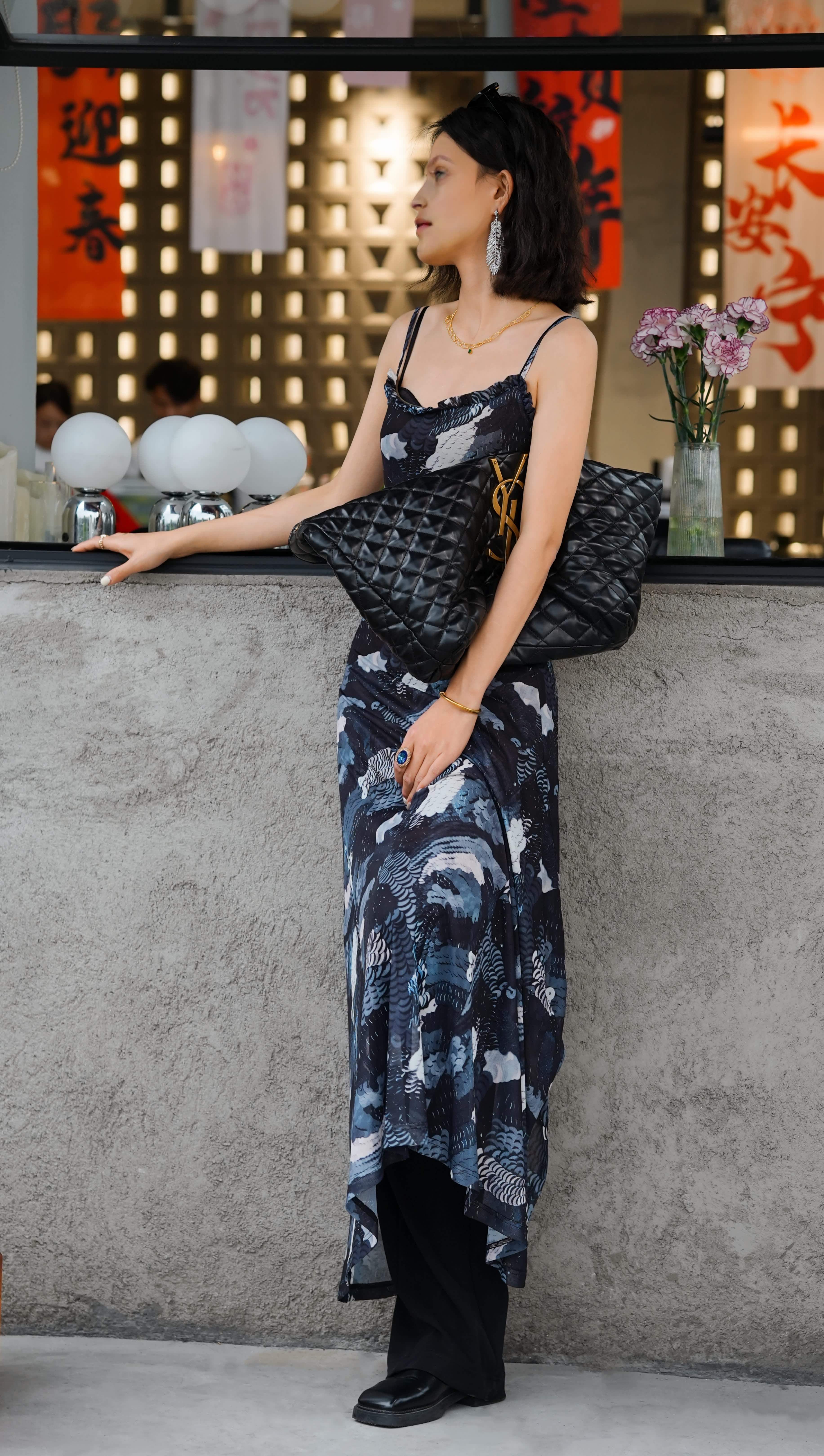 HZHJ designer dress sexy black peacock suspender slimming fashion elegant haute couture runway style for daily,business,festival,be gift for mom and g