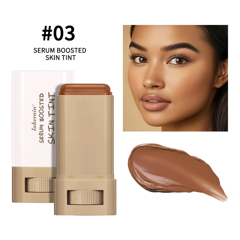 Foundation Tint Stick Balm Serum Boosted Skin Tint Foundation Stick Plumper Hight Coverage Travel Bronze Foundation Stick Makeup 250813