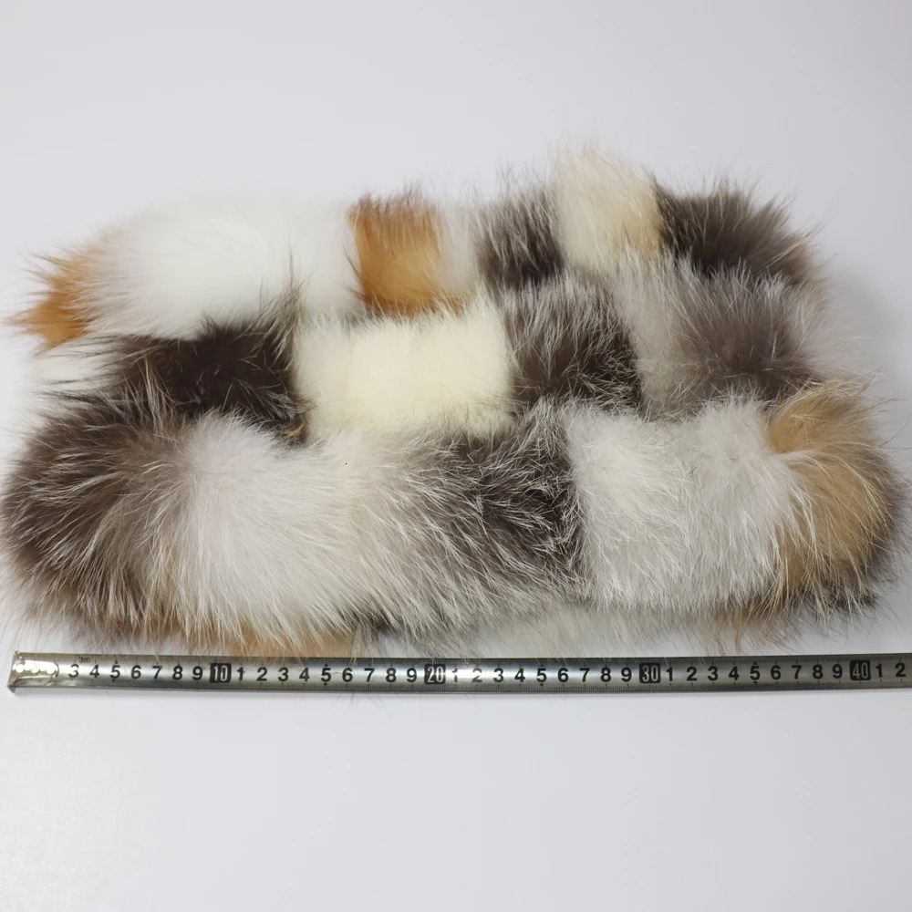 Quality Women Winter Fur Scarf Warm Fox Fur Headband Ring Natural Fox Fur Scarves Fashion Lady Natural Fur Mufflers 250808