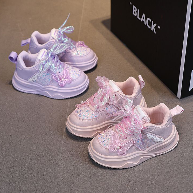 Girls Sport Shoes Kids Fashion Casual Shoes Toddler's Sneakers for Student Shoes Kidsnest Girls Running Shoes Sizes US5.5C-US12.5C K0720