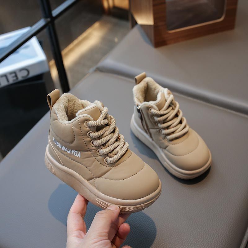 Fashion Children Snow Boots Youth Warm Thick Bottom Girls Cotton Boots Toddler Winter New Non-slip Boys Casual Shoes Comfortable Kid's Boot Sizes