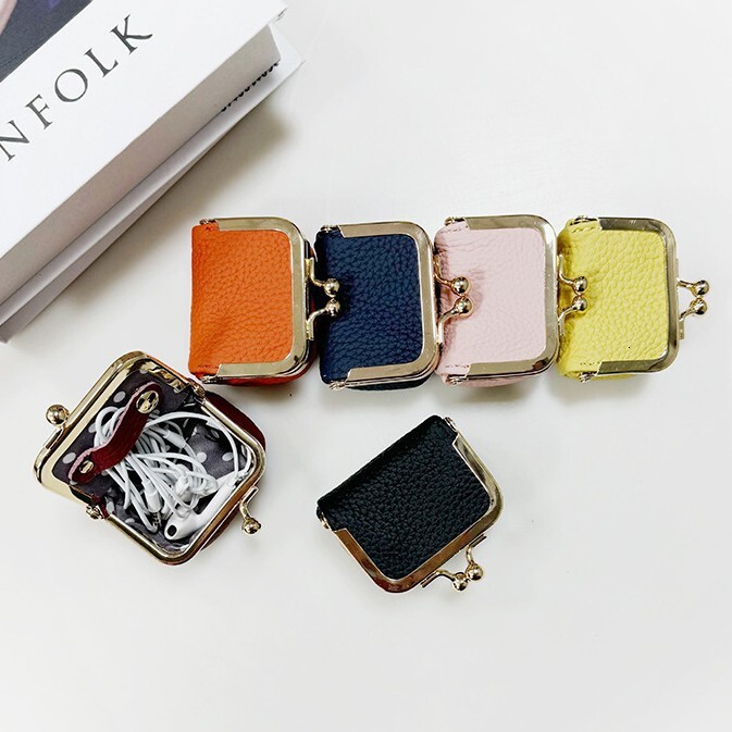 Mini Compact Earphone Earrings Ring Necklace Jewelry Box Storage Bag Coin Purse