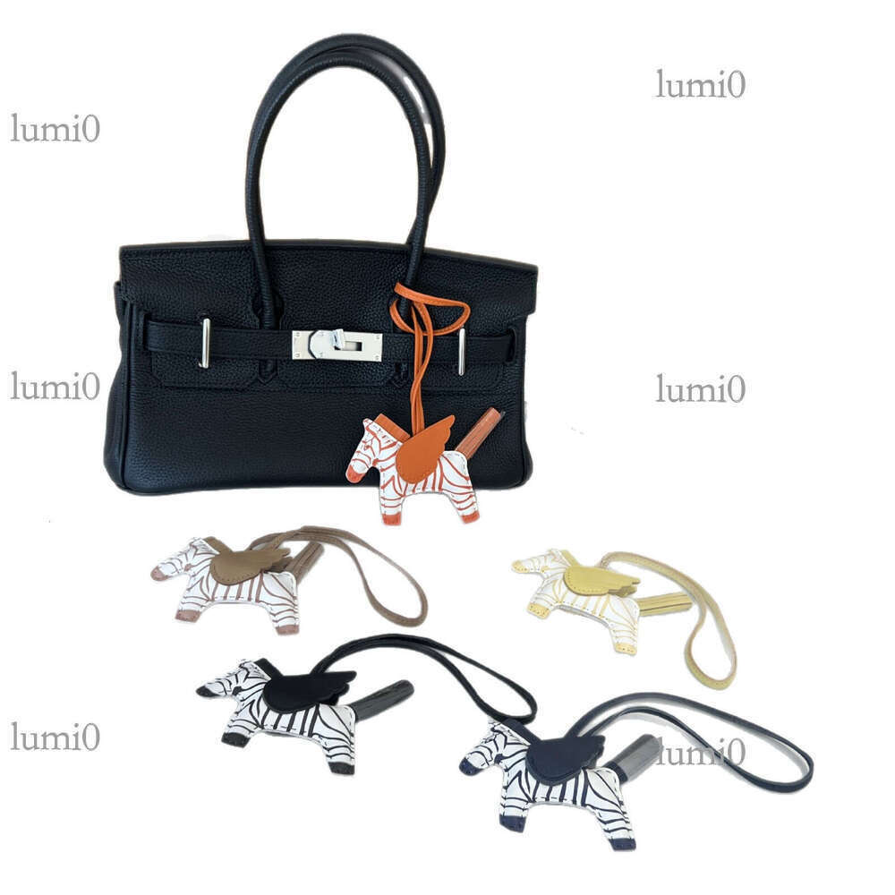 H Same Style Zebra Handmade Pegasus Bag Sheepskin Hand-stitched High-end Rodeo Little Horse Pendant Ornament