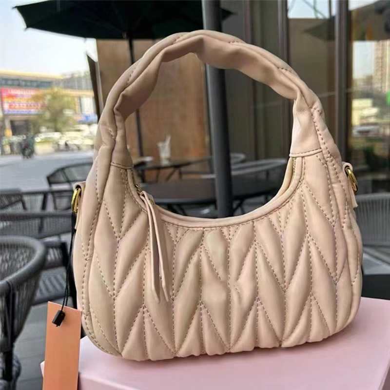Designer Shoulder Bag Wallet Luxury Handbags Metallic Engraved Soft Sheepskin Hobo Crossbody Bags Wander Matelasse Fashion Handbag Womens Purse Underarm Bag