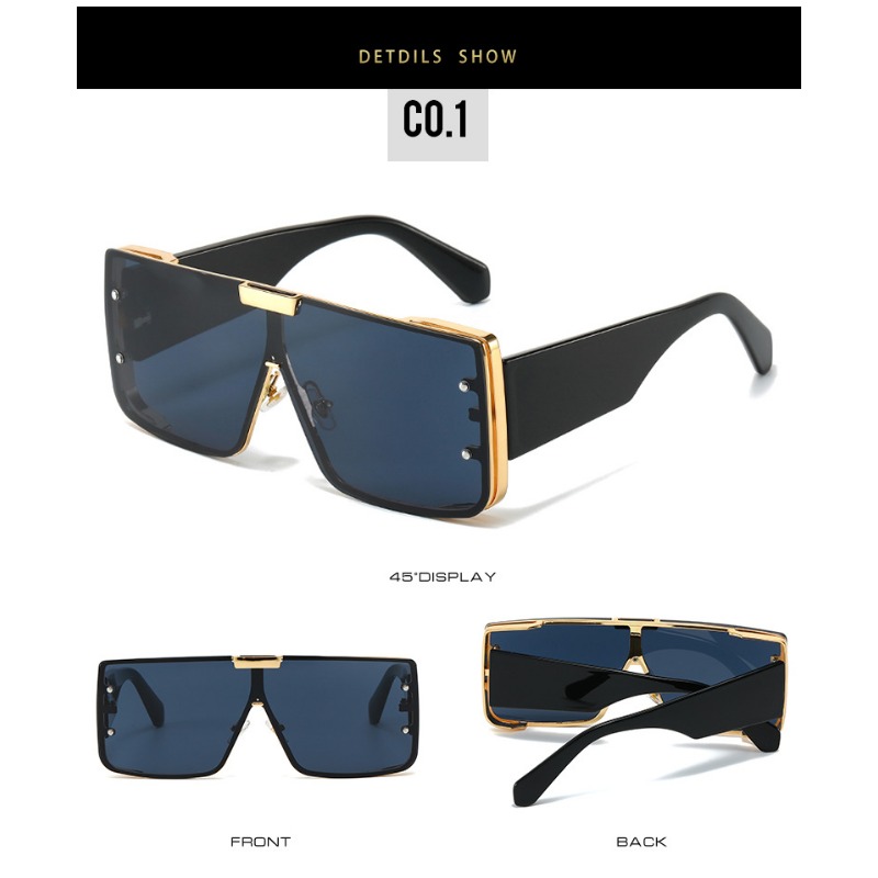 Square Frame Unisex Style Urban Photographer Glasses