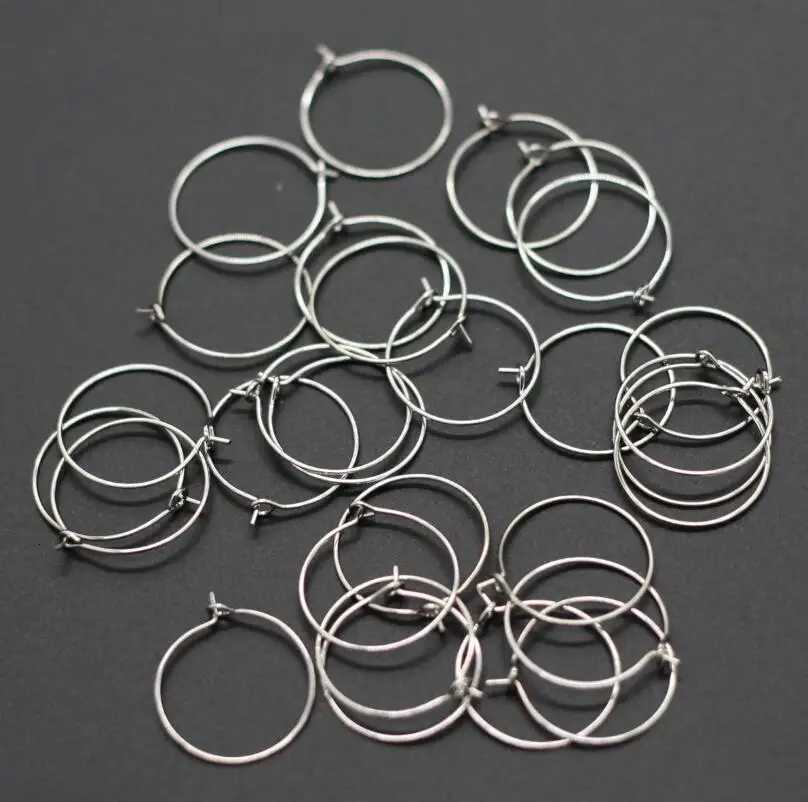 100pcs 20MM 25MM 30MM 35MM Round Loop Hoop Circle Earrings Iron Wire Earring Blank Ear Hook for DIY Earring Jewelry Findings XJ250814