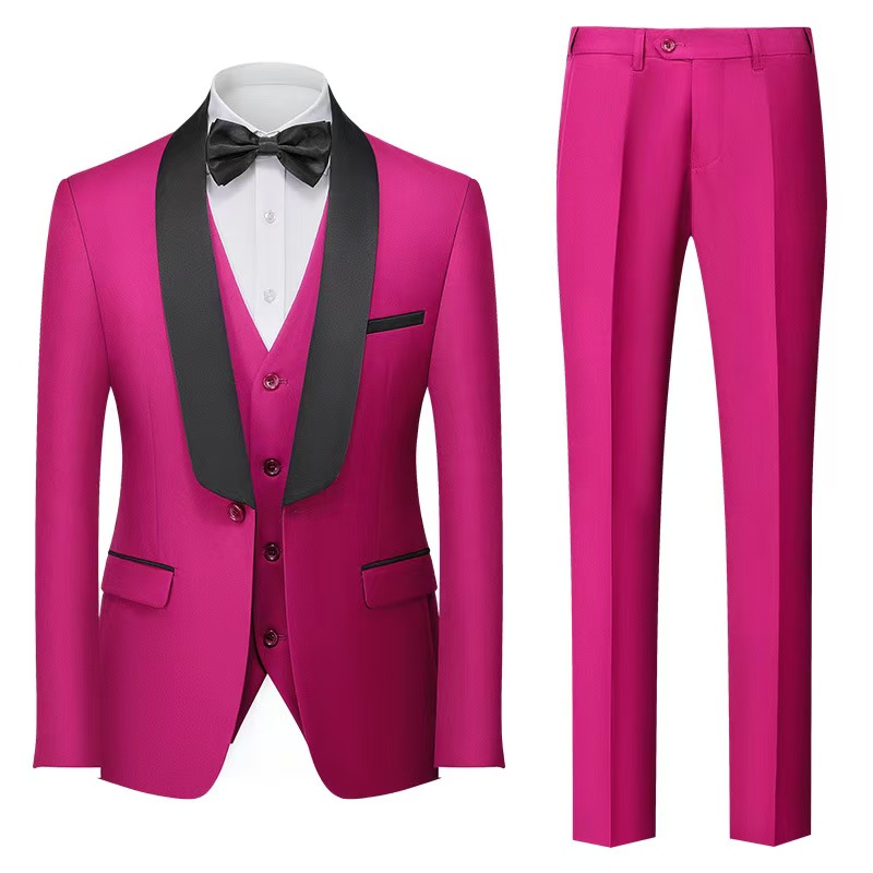 T1436 new three-piece suit for men with double slit dress suit business dress for men