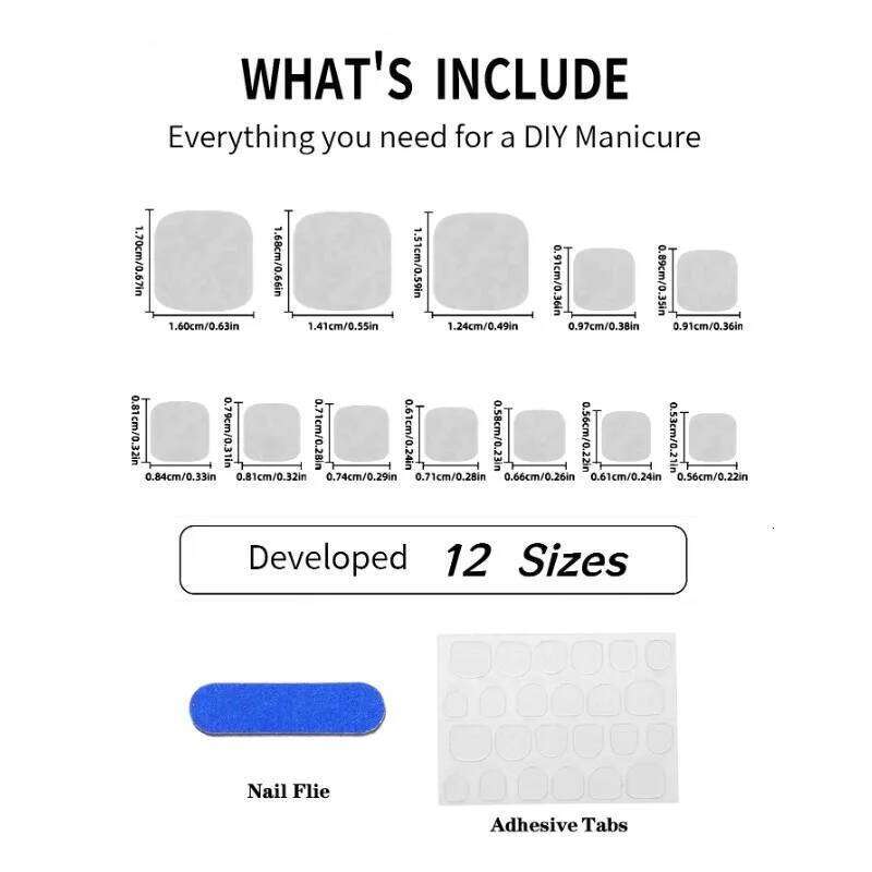 24Pcs Floral Design Press on False Nails Short Square Trendy Acrylic Toenails Glitter French Comfort Fit fake nails for foot X250814