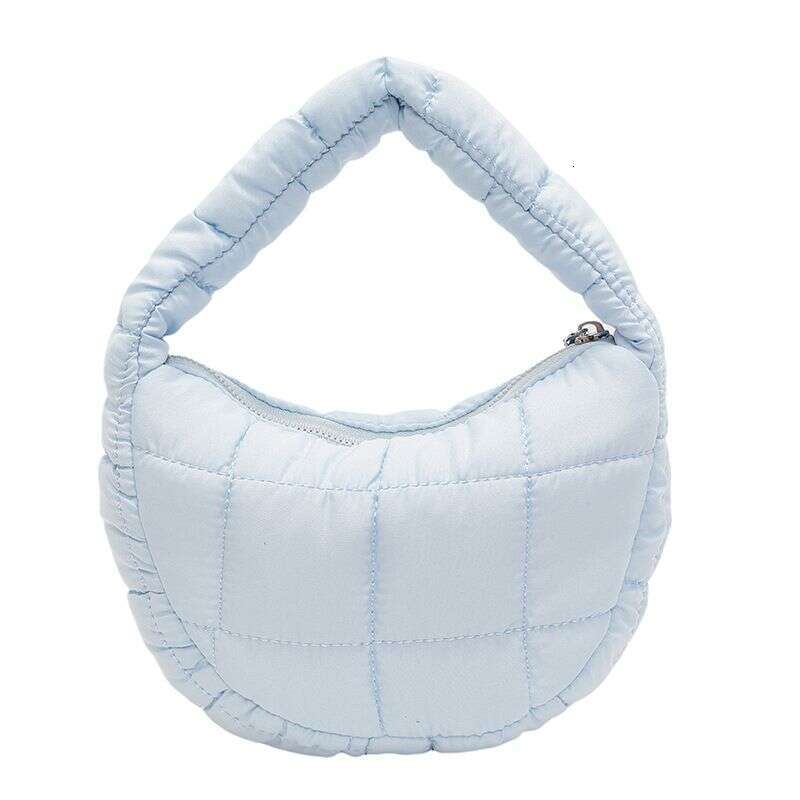 Women's Bags Spring Autumn Winter New Candy Color Bubble Handbags Net Red Waffle Pleated Girls Shoulder Bag Trendy