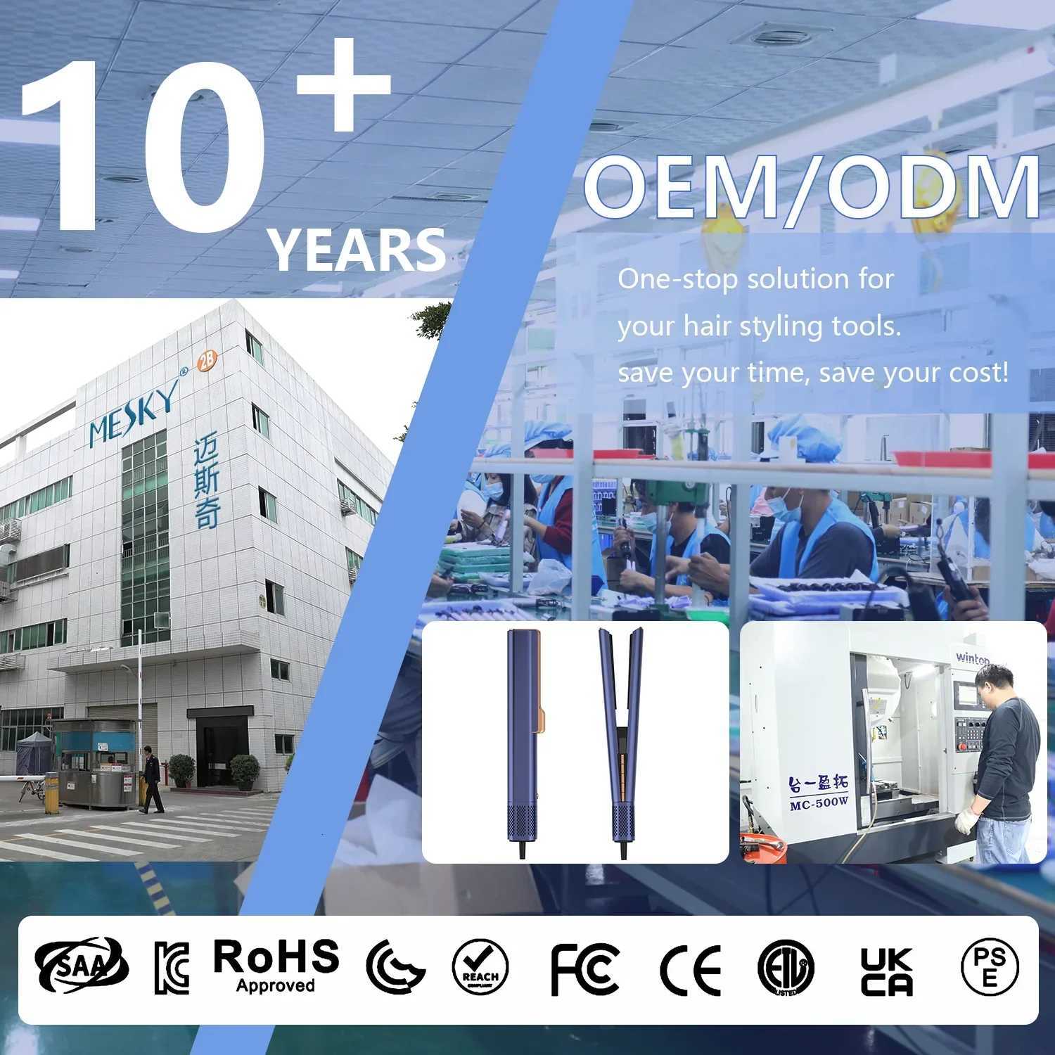 New Dust Style Hot Air Styler Wet to Dry Straightening Brushless High Speed BLDC Hair Straightener with Air W250814