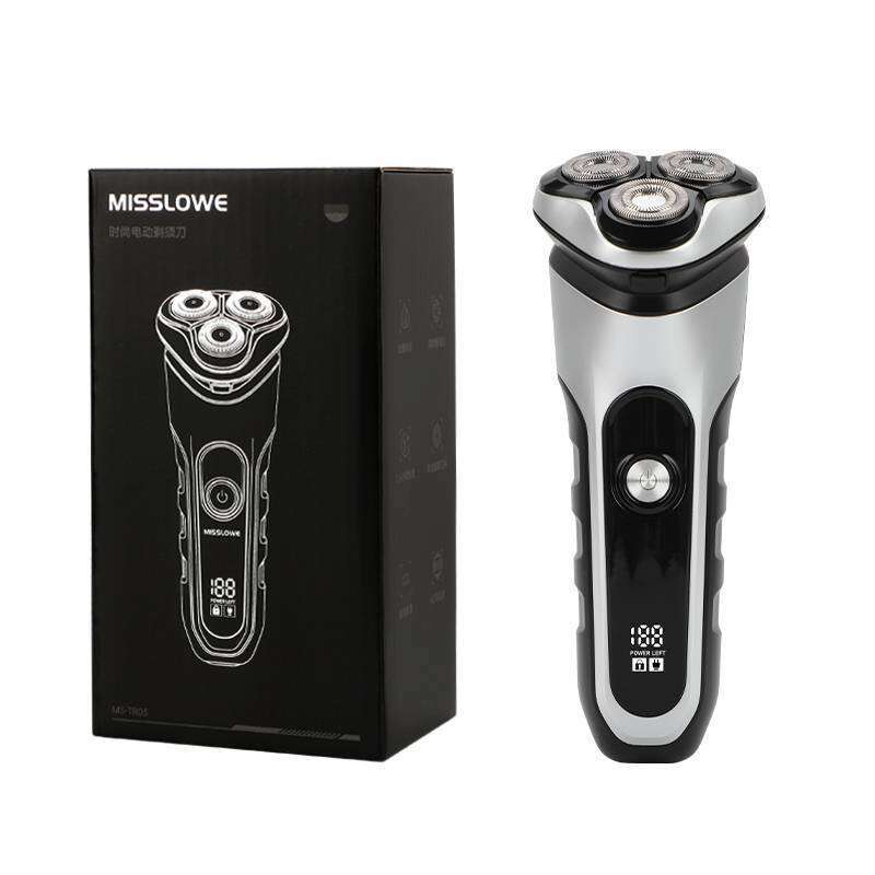 New IPX waterproof reciprocating razor with intelligent digital display electric floating aluminum foil blade