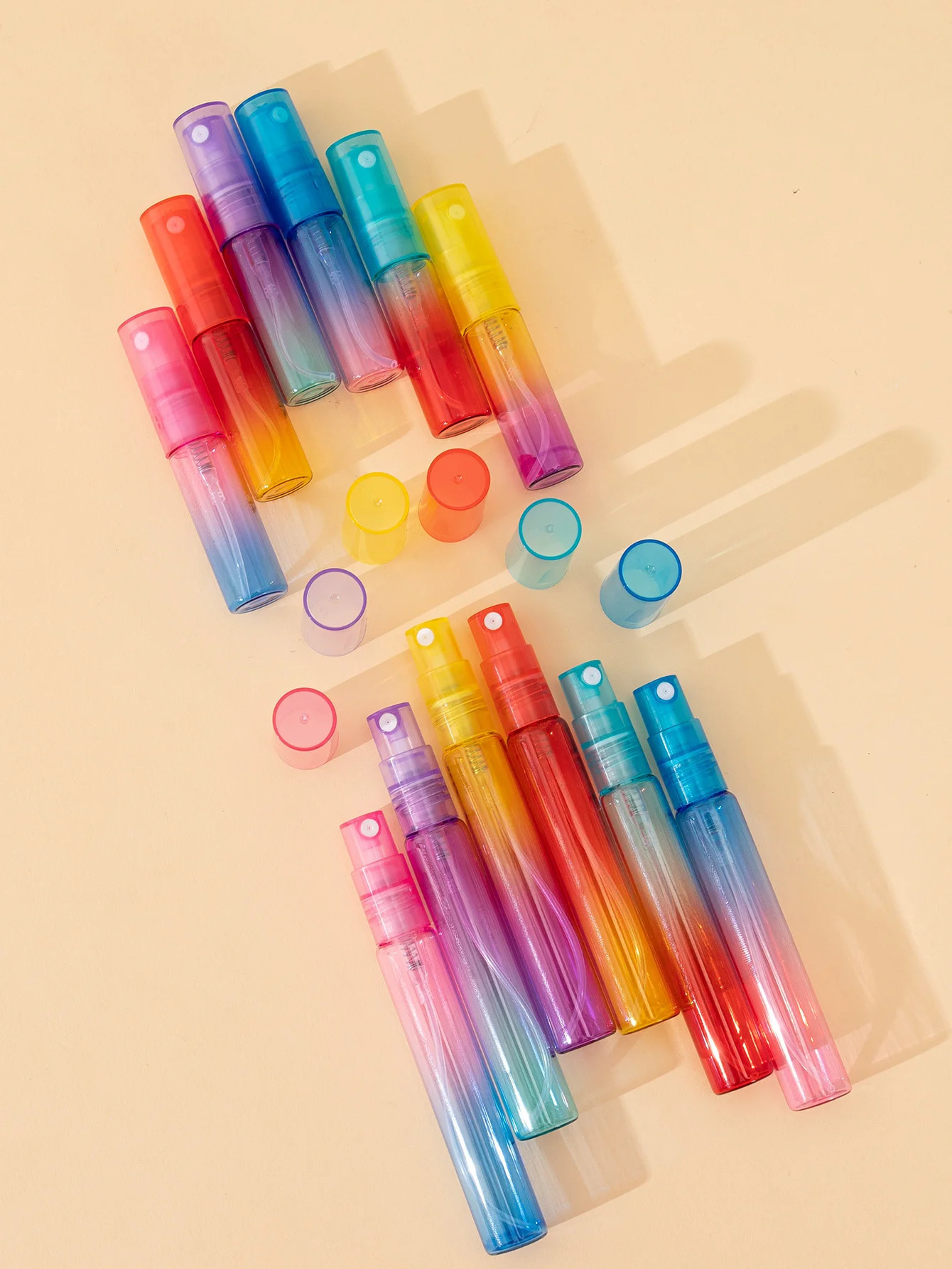 High quality 63660 pcs 4ml 8ml gradient color glass perfume spray bottle premium mini travel carry perfume dispenser bottle 250813