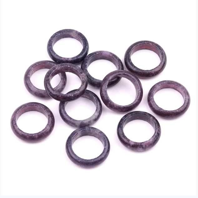 Band Rings Jewelry 100pcs/lot Wholesale Multi Color Ring Colorf Natural Agate Gemstone Finger Rings Couple Wedding Engagement Mens