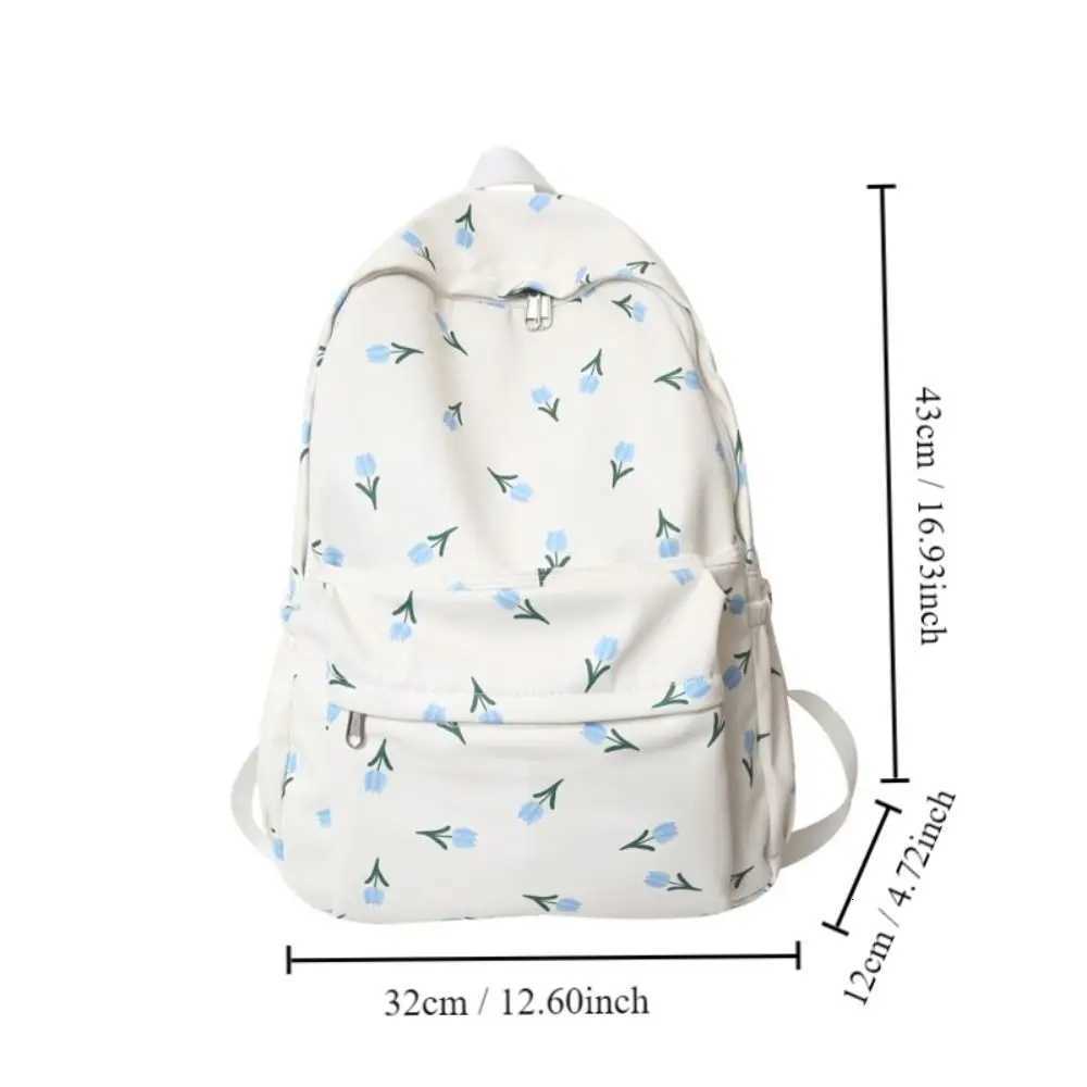 Fashion Large Capacity Women Backpack Tulip Floral Nylon School Bag Waterproof Fashion Backpack Adults XJ250814
