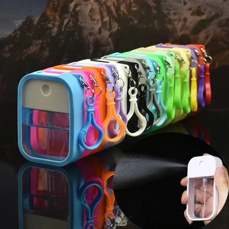 38ml Spray Small Sanitizing Spray Scented Vegan Hand Sanitizer with Keychain Perfume Alcohol Water Spray Bottle Travel 250813