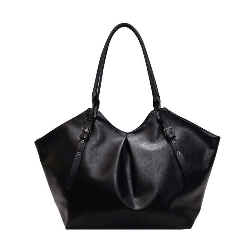 Bags Large Capacity Pleated Tote Women's New Simple Casual Retro Handbag Fashion Underarm Shoulder Bag