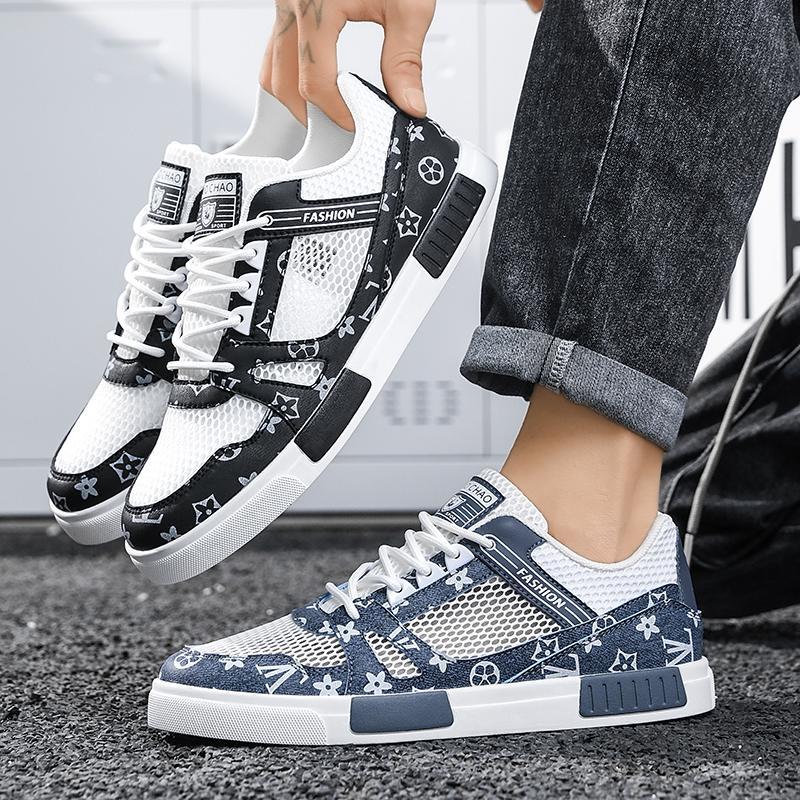 Designer Shoes Large-sized hollowed-out fashionable sneakers for men 2025 New style comfortable mesh shoes Lightweight, trendy, versatile casual shoes