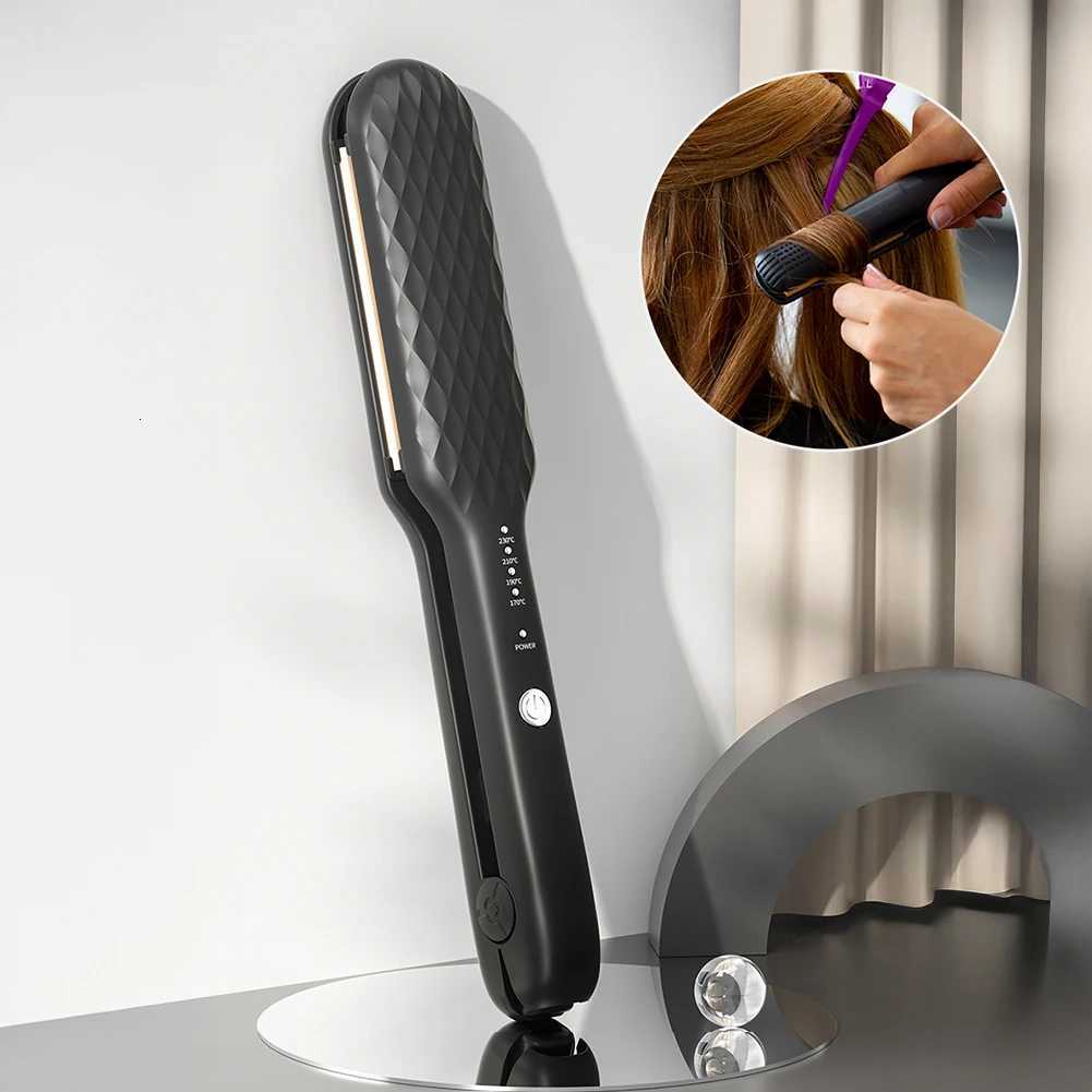 Hair Straightener Quick Heat 4 Temp Settings Reduces Hair Damage Multi-Functional Hair Straightening Iron Salon Hair Styling Tool W250814