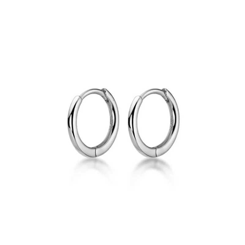 925 Sterling Silver Minimalist Bohemian Round Ear Buckle for Women Hoop Earring Jewelry Accessories XJ250814