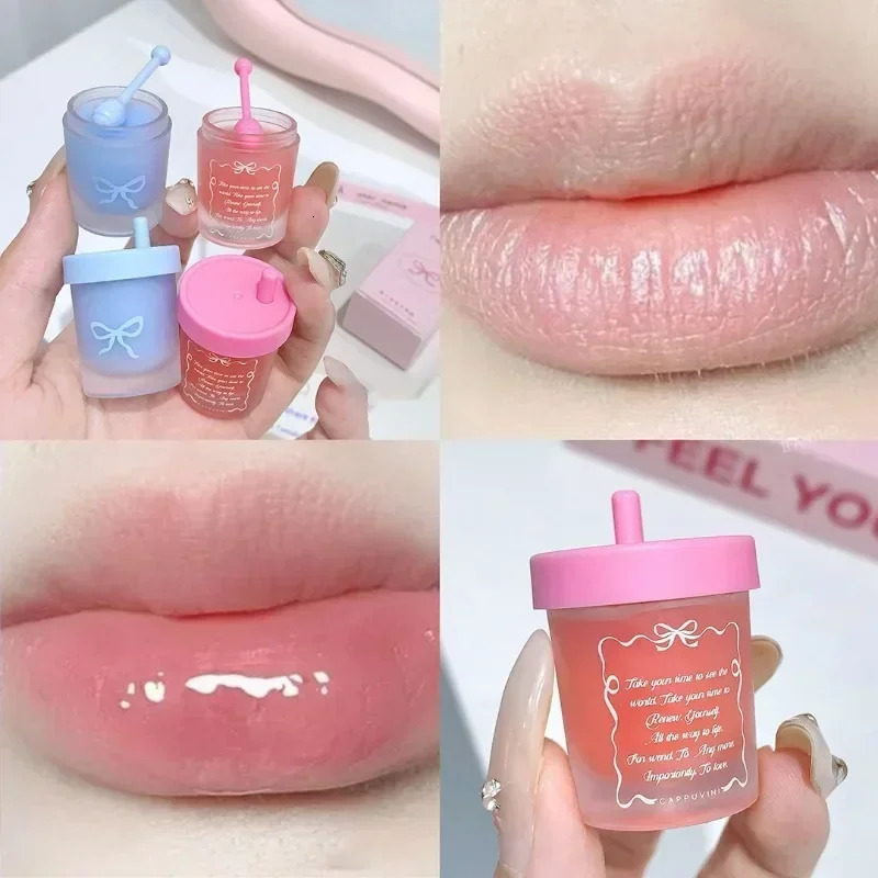 Blueberry Juice Solid Lip Mask Nourishing LipBalm Lasting Hydrating Jelly Lipstick Water Light Gloss Lip Glaze Tint 250813