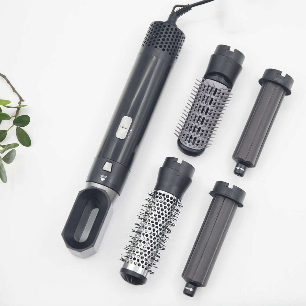 5-In-1 Hot Air Brush Automatic Curling Iron Dual-Use Big Curl Styling Set Hair Dryer