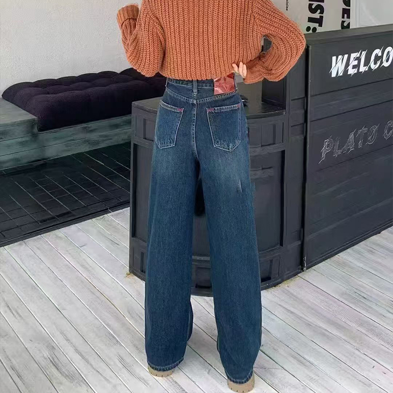 Stylish Rigid-Fit Straight Jean for Women Premium Quality Elastic-Free Trousers