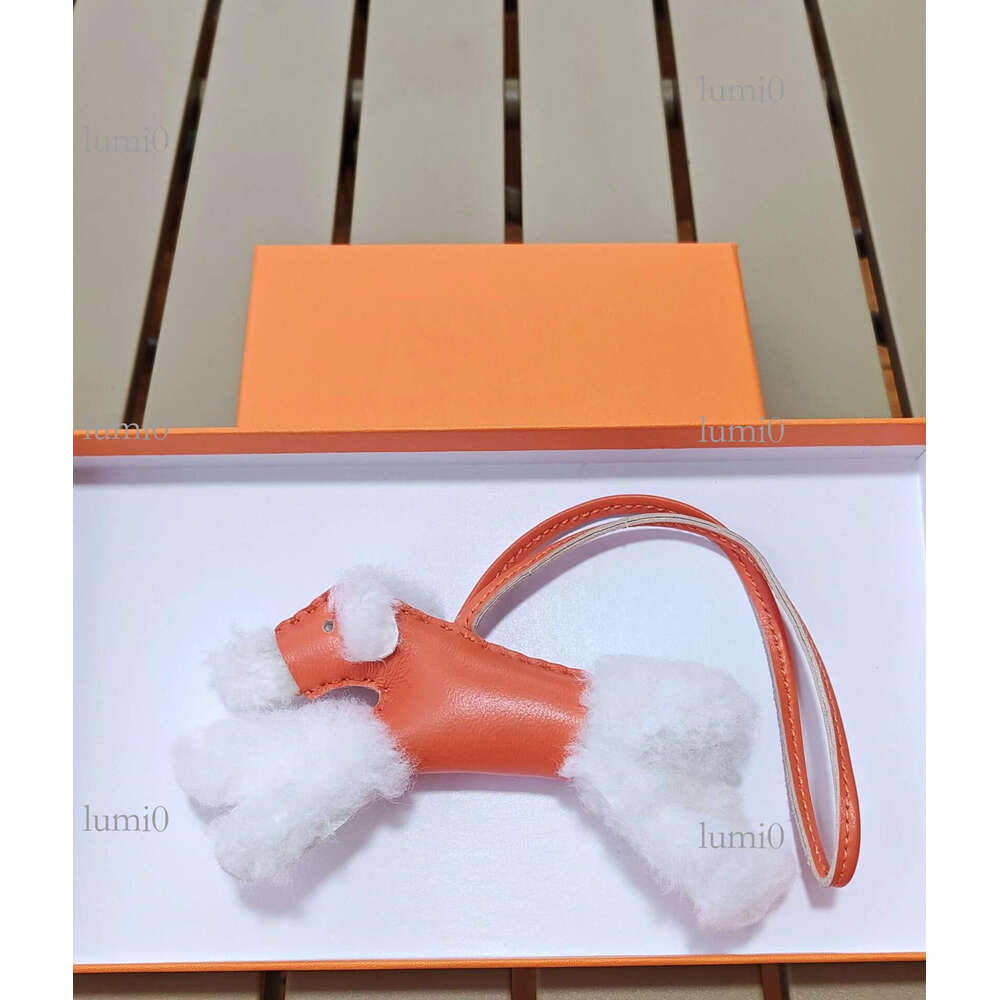 Handmade Sheepskin Furry Dog Suitable for Various Bag Pendants and Accessories High-end