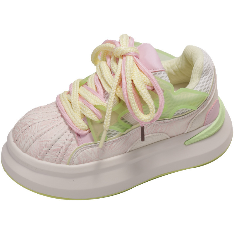 2025 new designer niche thick soled fashionable shoes breathable skateboard shoes