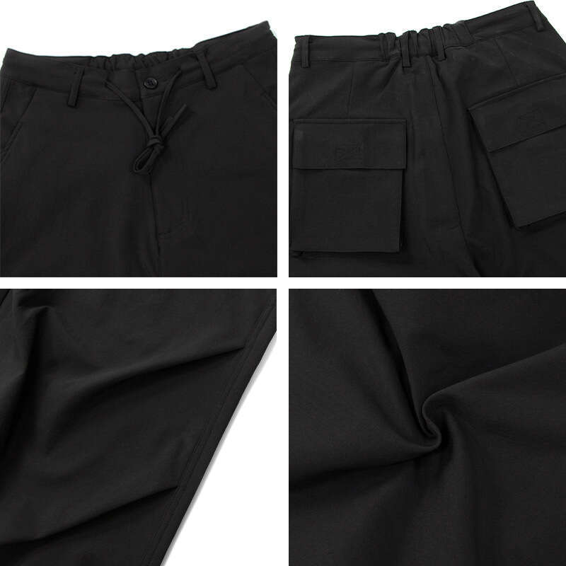 American Style Paratrooper Wrinkle Unisex Trendy Loose Straight Wide-Leg Casual Long Pants B5