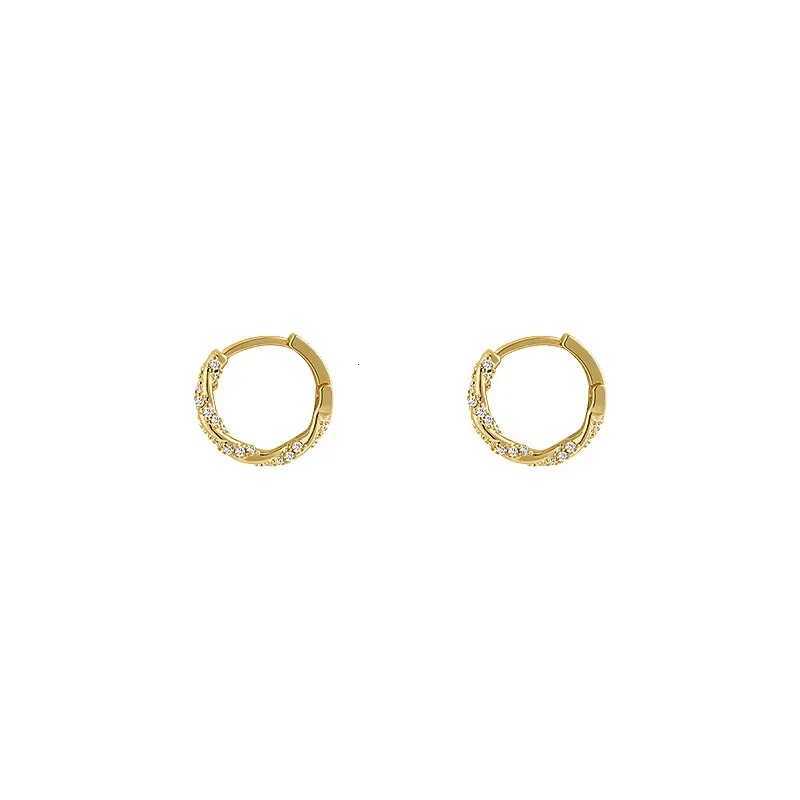 FTCY Simple Luxury Zircon Metal Hoop Earrings For Women Exquisite Small Round Circle Earrings Womens Jewelry Gifts XJ250814
