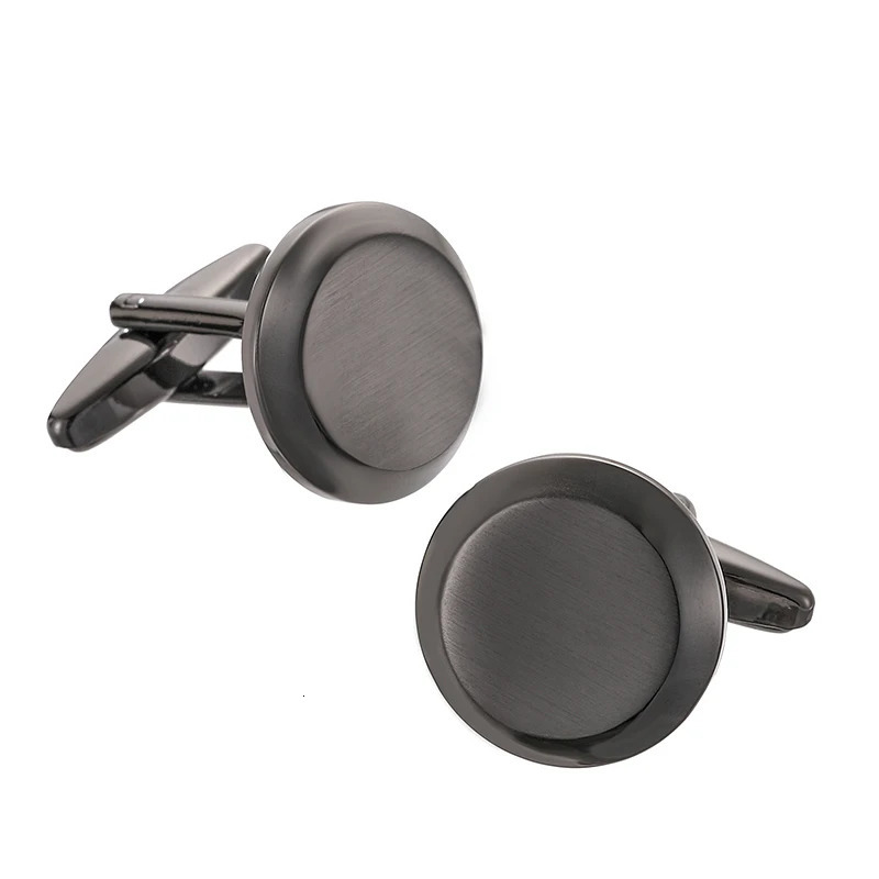 High quality mens French shirt cufflinks classic laser metal round square cuffs buttons wedding suit accessories jewelry gifts 250812