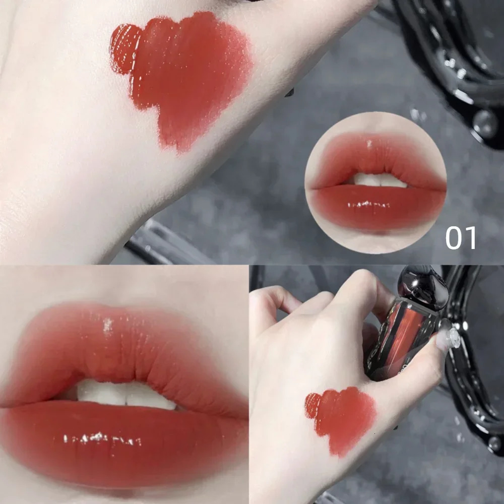 7 Colors Mirror Jelly Lip Glaze Long Lasting Moisturising Red Lip Tint Liquid Lipstick Waterproof Lip Gloss Korean Cosmetics 250812