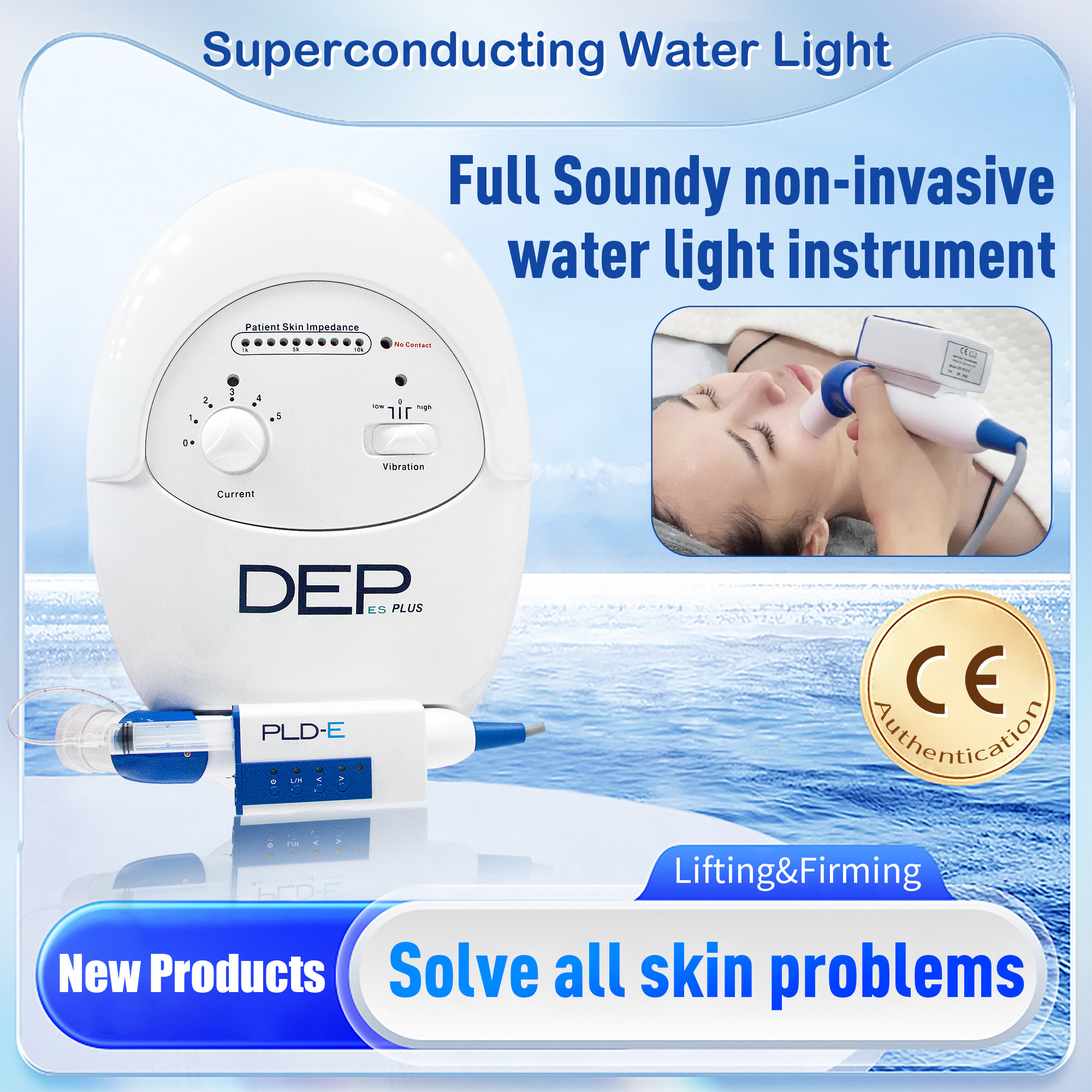 No-Needle Mesotherapy Device Portable Needle-freeWhole Body Beauty Wrinkle Frming Lift Single Handle Efficient And Safe Beauty Equipment Can Add Care 