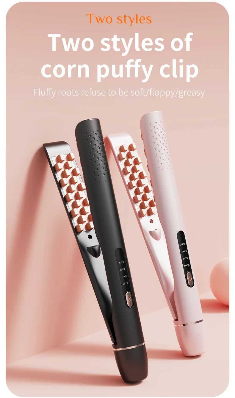 Curling Iron Straightening Comb Curling Iron Straightening Corn Clip Mini Bangs Straightening Mini Portable W250814