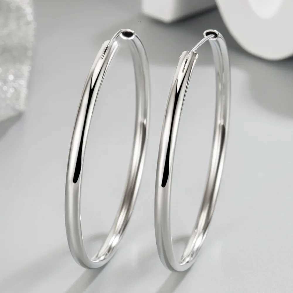925 Sterling Silver Womens New Jewelry Fashion Round Hoop Earrings XJ250814