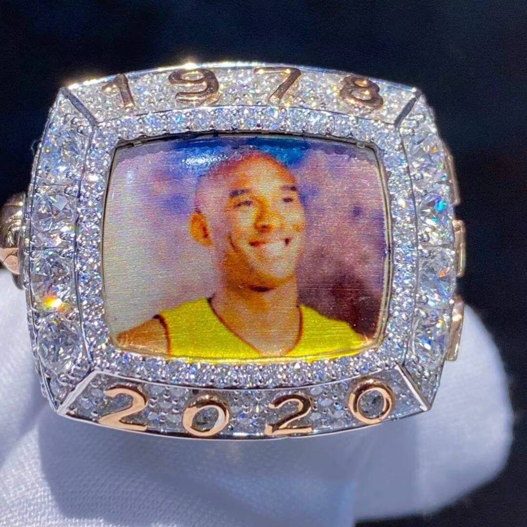 Sterling Sier New Design Custom Rapper Letters Iced Out Bling VVS Mens Moissanite Men Champion Ring