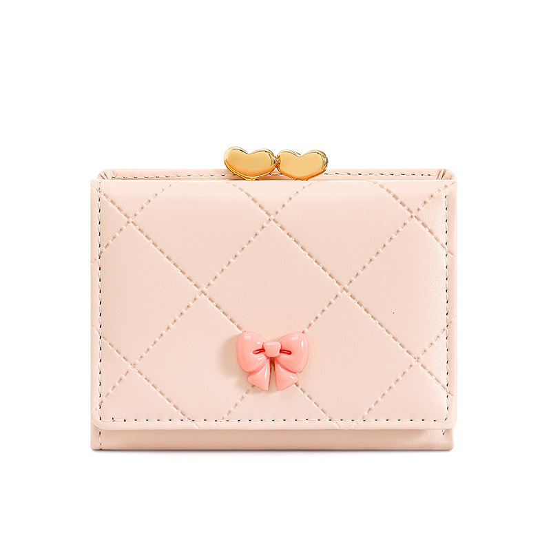 Luxury Brand Designer Bag New Japanese Style Short Women's Wallet High-End Bowknot 70% Off Clip Card Holder Wallet Wholesale