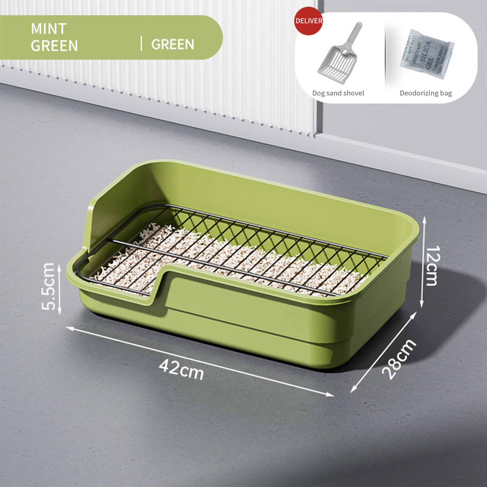 Dog Toilet Extra Large Anti Splashing Slant Mouth High Fence Small Dog Tablet Dog Toilet Anti Splashing Pet Supplies