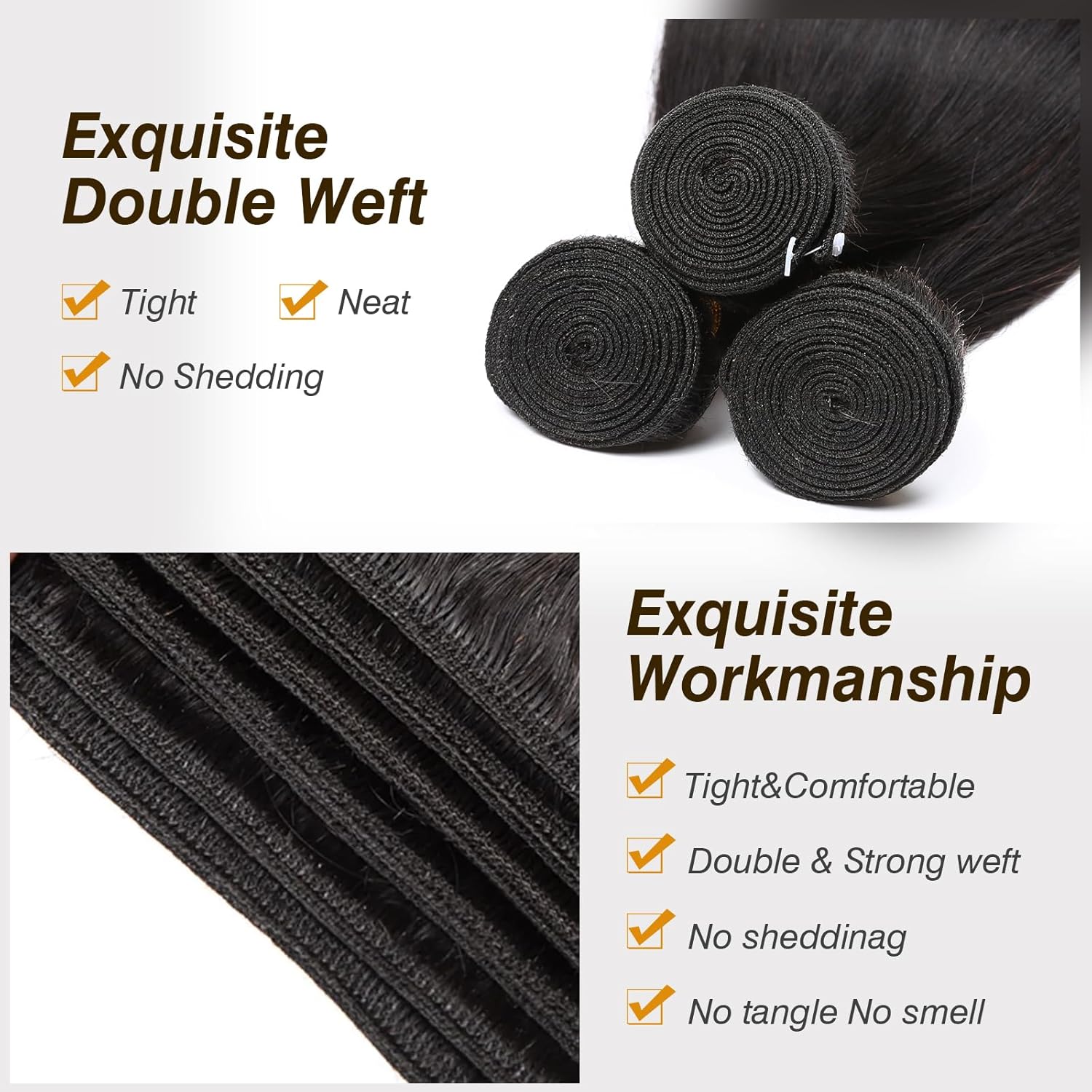 Human Hair Bundles Body Wave Bundles 10A Grade 100% Unprocessed Brazilian Virgin Hair 3 Bundles Deals Real Human Hair Extensions For Black Women Natur