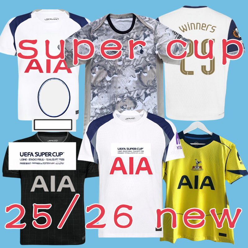 tottenham RICHARLISON 2025 Super Cup Soccer Jerseys 25/26 home AWAY VICARIO KULUSEVSKI SOLANKE WERNER of the Snake tottenaham Fans player Men Football shirt