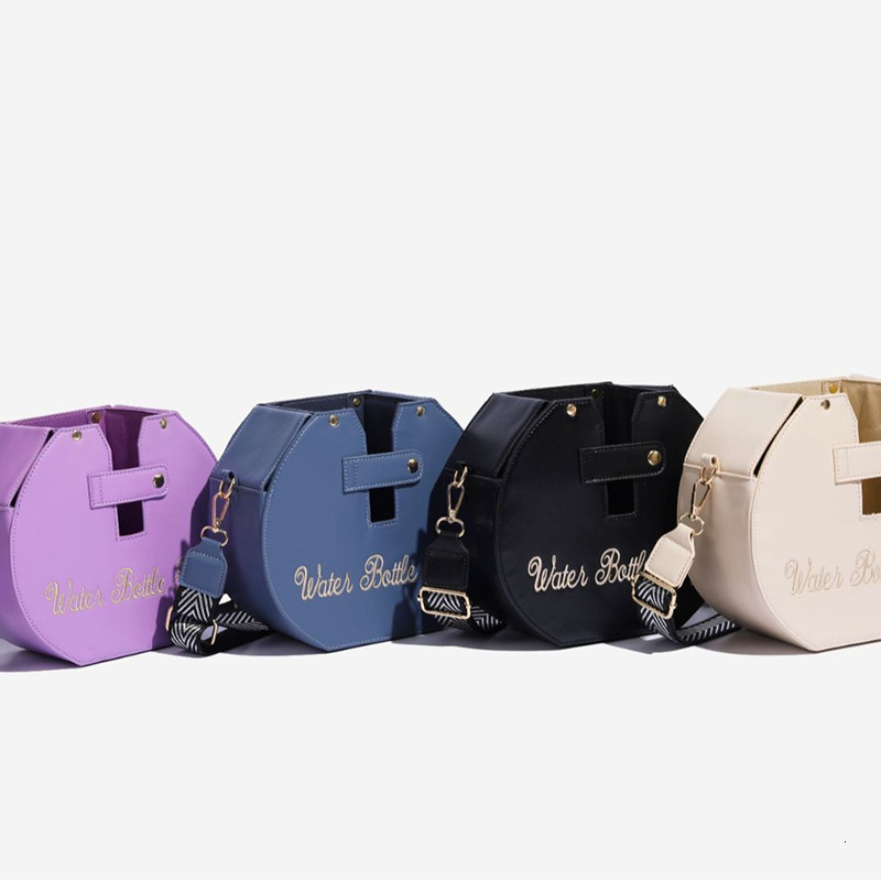 Hot Selling Outdoor Portable Drink Bottle Water New Purple Large Insulated Cup Shoulder Crossbody Bag