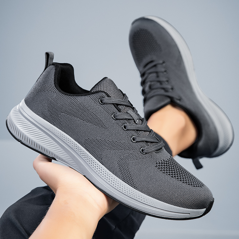 2025 New lightweight mesh sports for men, anti-slip soft sole leisure walking shoes