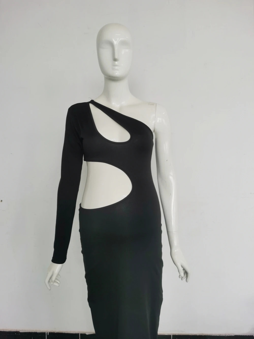 Sloping Shoulder Summer Maternity Pography Dress Stretchy Bodycon Pregnant Woman Po Shoot Dress 250813