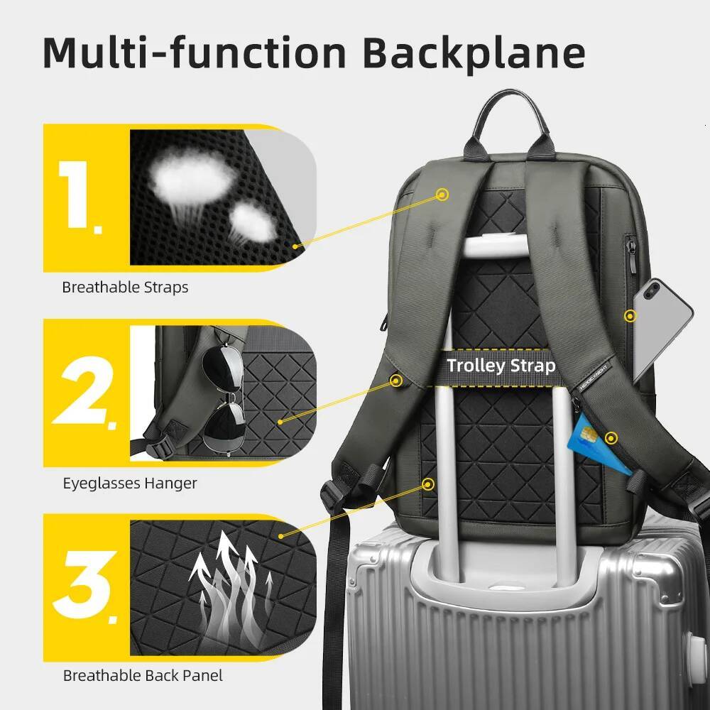 Heroic Knight Thin Business Backpack Waterproof Men 15.6" Laptop Stylish Male Multifunctional Moto&Biker Travel Shoulder Bag high-quality