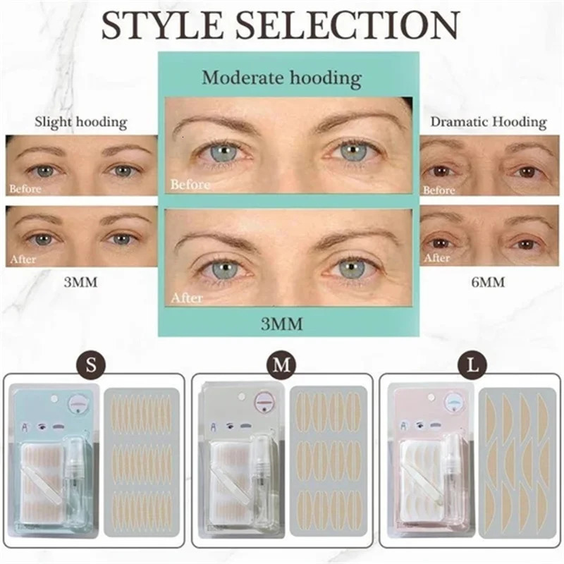 120 Pair Eyelid Tape Clear Beige Natural Sticker Invisible Eyelid Stickers Eyelid Stripe Big Eyes Makeup Beauty Tools 250811