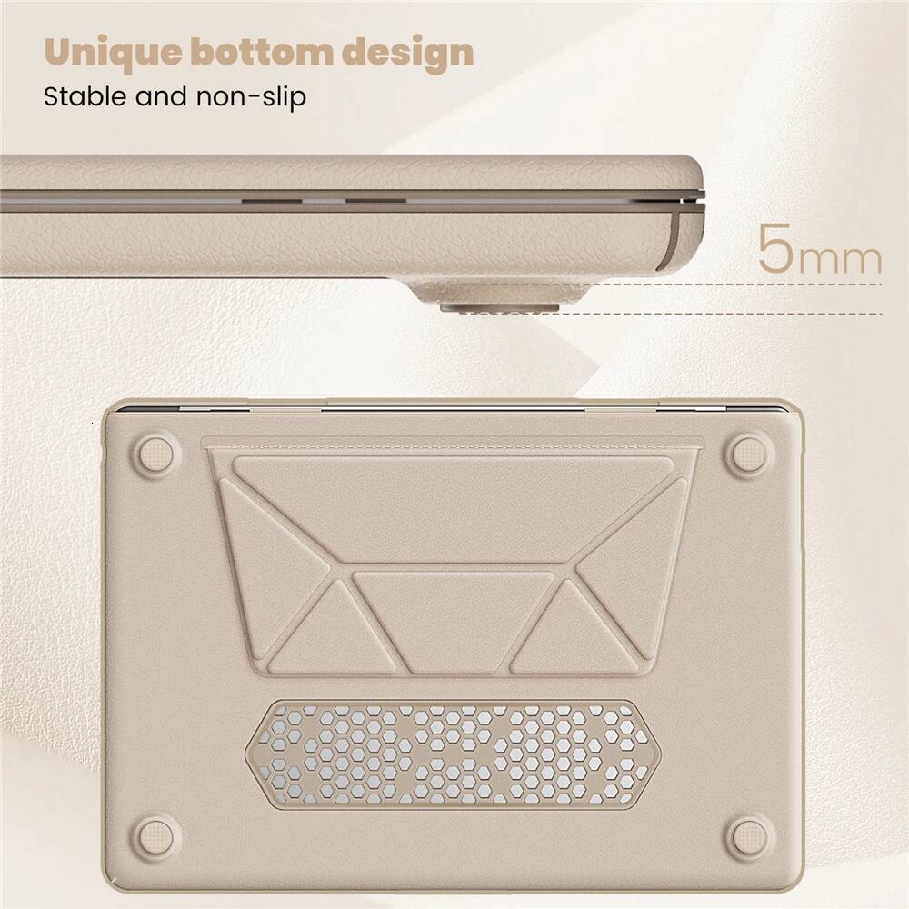 For 15 Case M4 Model A3241 M3 15.3 M2 PU leather Laptop Stand for Book 2020- Air 13.6 Pro 13 14 16.2 high-quality
